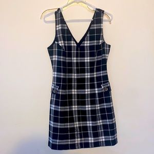Plaid jumper dress